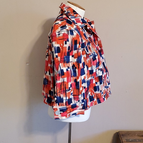 Ruby Rd cropped lined jacket size 10P - Picture 5 of 13